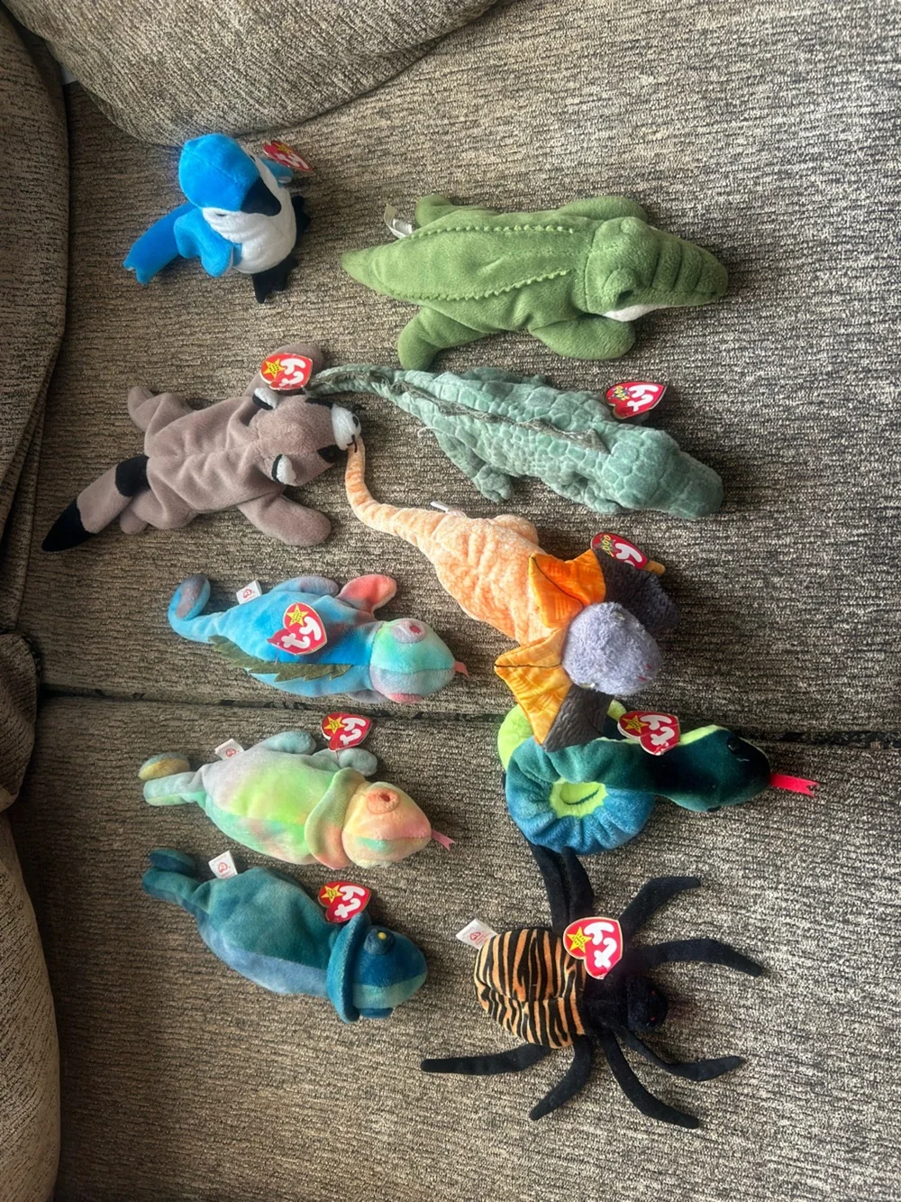 Vintage Ty Beanie Babies Reptiles & Exotic Animals w/ Tags
